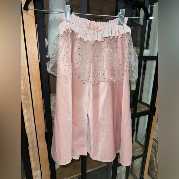 Zara Kids costume tulle glitter princess cape costume bow girls ballerina blush - Picture 2 of 9